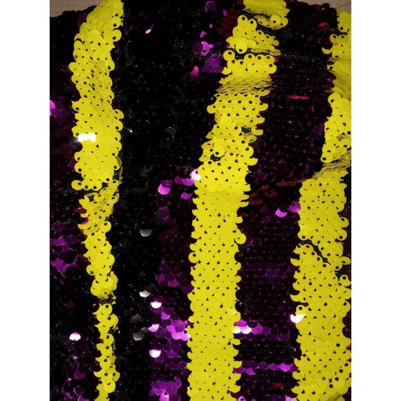 Forever 21 Tube Top Women's Size Medium Purple Green Blue Yellow Sequin - Picture 5 of 5